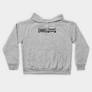 double muscle car Kids Hoodie